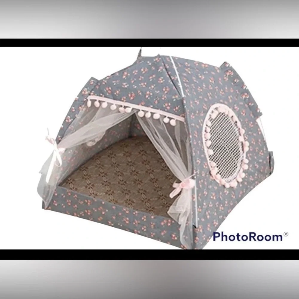 Dog Bed Cat bed pet Tent pink dog bed small medium New 20 in by 20